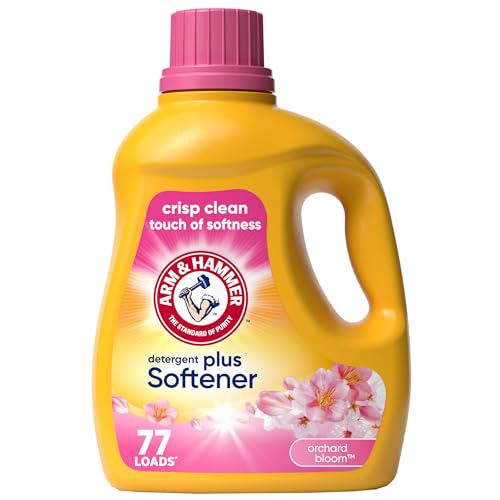 ARM & HAMMER Plus Softener Detergent, Orchard Bloom, 100.5 Fl Oz, 77 loads
