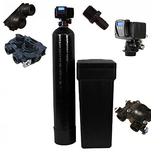 DuraWater Fleck 5600 SXT 48K Water Softener/Iron Filter, 3/4" Bypass, Black