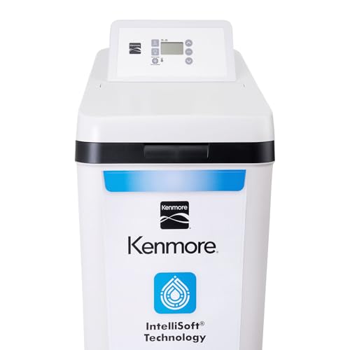 Kenmore 420 Water Softener System – 40,000 Grain Capacity with Salt Saving Technology – Whole Home Hard Water & Iron Reduction – Compact, Easy Install