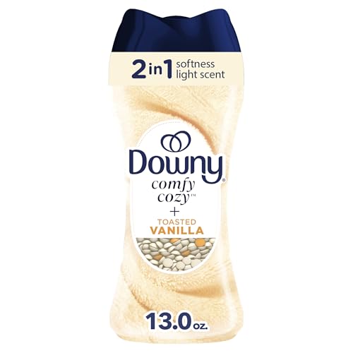 Downy Blends In-Wash Laundry Scent Booster Beads, Toasted Vanilla Scent, 13 OZ, Fabric Sottener Beads and Freshness