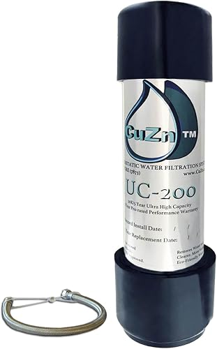 CuZn Under Sink Water Filter for Sink Faucet, 5 Year Filter Life, NSF/ — Build quality and design details up close