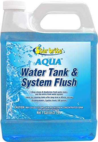STAR BRITE Aqua Water Tank & System Flush | Deep Cleans & Deodorizes Fresh Water Tanks & Entire Drinking Water System - Ideal for Boats & RVs Coming Out of Storage