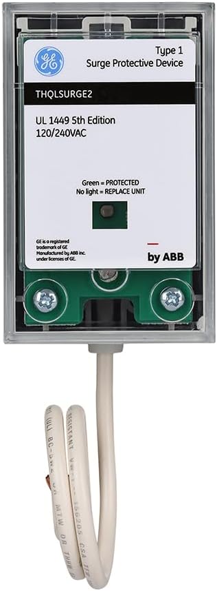 ABB THQLSURGE2 Type 1 Surge Protective Device • Whole House Protector • 120/240 VAC 25kA • Pigtail Connection • Breaker Pa...