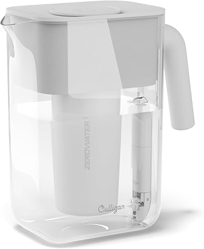 Culligan with ZeroWater Technology 12-Cup Water Filter Pitcher – Inclu — Build quality and design details up close