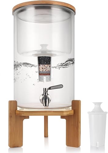 Glass Water Filter Pitcher,2.25 Gallon Water Filter Dispenser with Fil — Our recommended configuration for best results