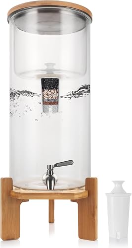 Glass Water Filter Pitcher,3.25 Gallon Water Filter Dispenser with Fil — Our recommended configuration for best results