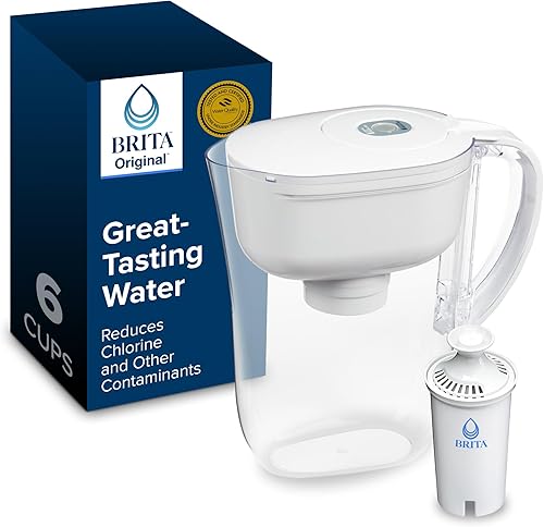 Brita Metro Small 6-Cup Water Filter Pitcher, WQA NSF/ANSI Certified, — Build quality and design details up close