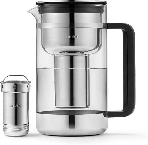 Aarke Purifier - Premium Glass and Stainless Steel Water Filter Pitche — Our recommended configuration for best results