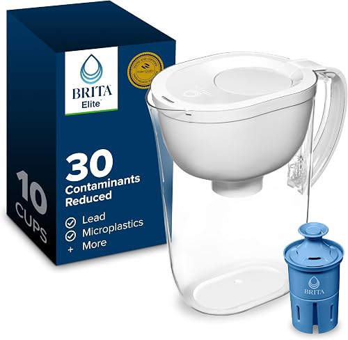 Brita Large 10-Cup Elite Water Filter Pitcher, WQA NSF/ANSI Certified, — Real-world performance testing in action