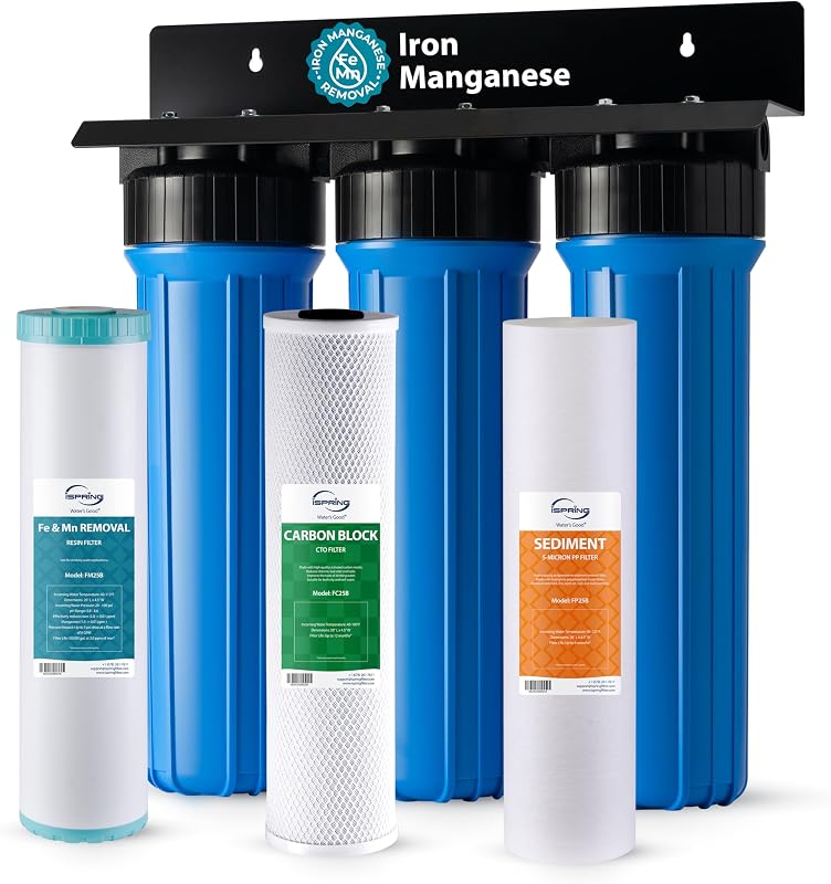 iSpring Iron & Manganese Whole House Water Filtration System