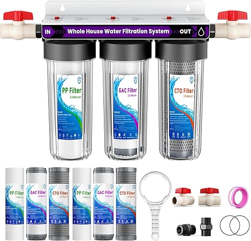 Whole House Water Filter System, 3-Stage Home Water Filtration System, — Real-world performance testing in action