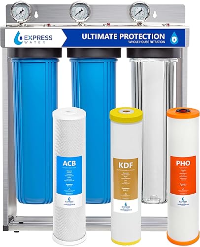 Express Water 3-Stage Whole House Water Filter System, Reduces Heavy M — Durability testing under extreme conditions